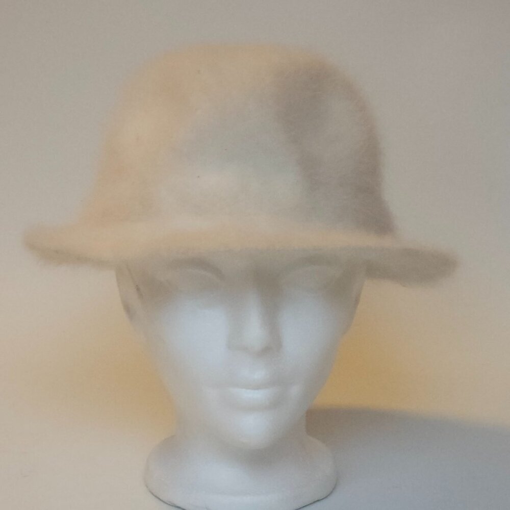 Arreactive Rabbit Fur Hat Fedora Winter Hat White Rabbit Fur Hat SOFT